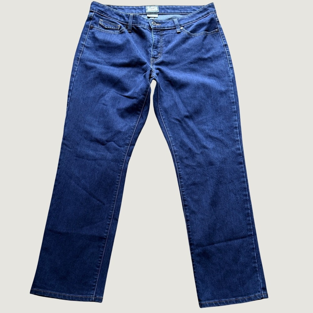 Levi's Straight 512 Jeans Women 18M Blue Perfectly Shaping Stretch Denim